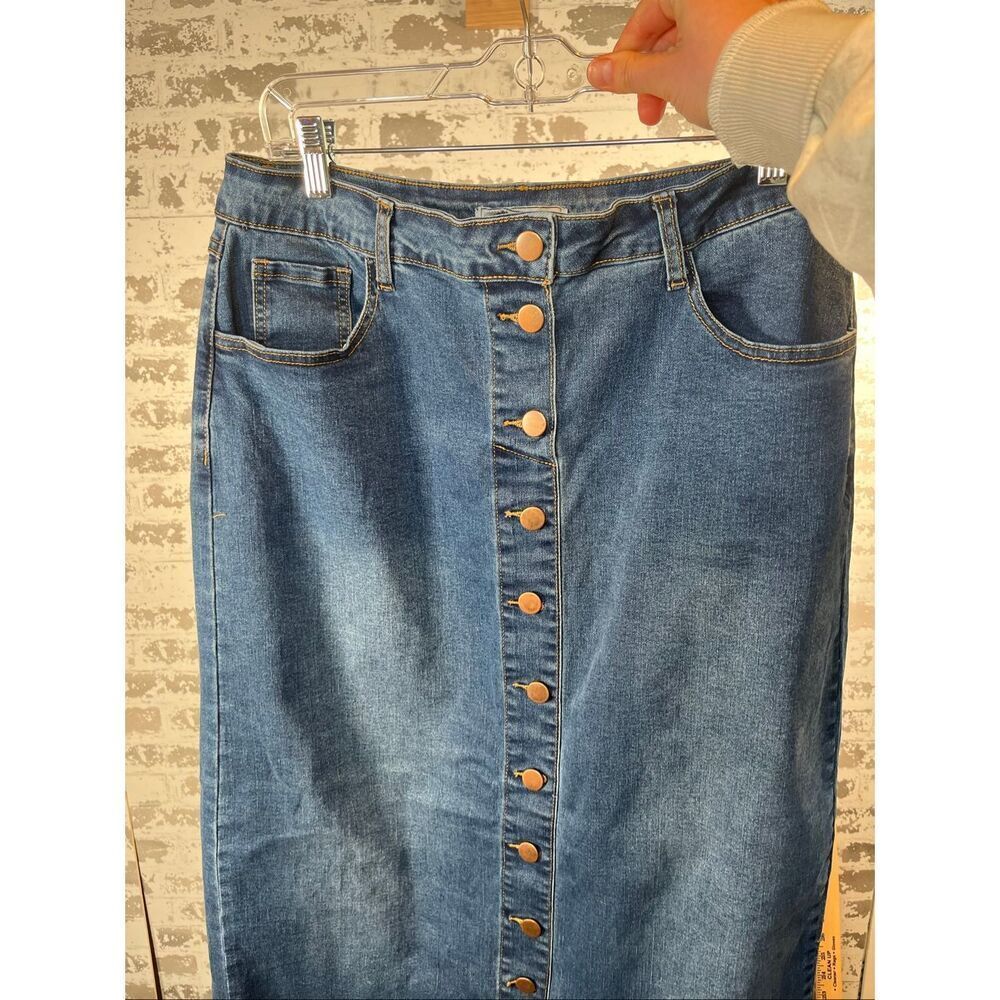 The Main Street exchange | women button down swim skirt stretchy